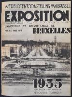 1935 Exposition Universellet et Internationale de Bruxelles, Werldtentoonstelling van Brussel Exposition - A brüsszeli világkiállítás újságja 2. szám