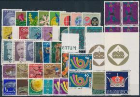 1971-1973 41 db bélyeg, közte teljes sorok és összefüggések, 1971-1973 41 stamps with sets