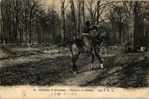 &#039;Chasse á Courre - Piqueur en Chasse&#039; / hunter on horse (EK)