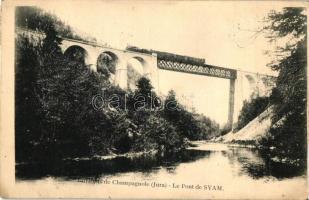 Champagnole, Pont de Syam / bridge, locomotive (EK)