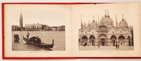 cca 1910 Ricordo di Venezia - 24 képet tartalmazó leporelló Velencéről /
cca 1910 Ricordo di Venezi...