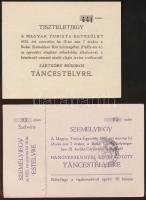cca 1920 Turista témájú jegyek, belépők 5 db