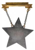 1953. "Sztahanovista" zománcozott fém kitüntetés eredeti sérült tokban T:2