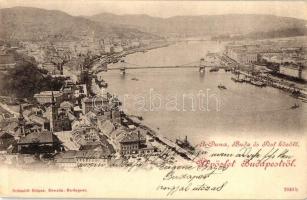 1899 Budapest, a Duna Buda és Pest között