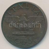 Olaszország 1936R 5c Cu T:2 Italy 1936R 5 Centesimi Cu C:XF