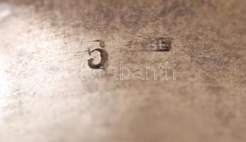 Zománcozott ezüst(Ag) karkötő apró gyöngyökkel díszítve, zománc kopott, jelzett, br: 27,9 g