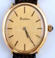 Certina női karóra, bőr szíjjal, működik