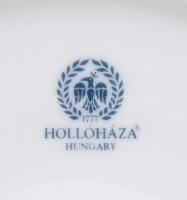 Hollóházi Jurcsák László által tervezett mintával díszített tál, hamutál, vázák, matricás, hibátlano...