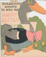 24 db vegyes motívum képeslap, üdvözlőlapok, mechanikus és textil lapokkal, az 1920-as évektől kezdv...