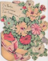 24 db vegyes motívum képeslap, üdvözlőlapok, mechanikus és textil lapokkal, az 1920-as évektől kezdv...