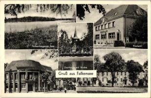 Falkensee, Falkenhagener See, Postamt, Rathaus, Strasse der Jugend / lake, post office, town hall, street