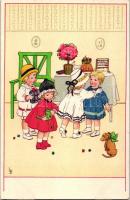 Children, Meissner & Buch Künstler-Postkarten Serie 2301. litho s: L.D.