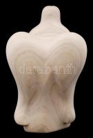 Héra József (1976- ): Angyal, fehér márvány, jelzett, m: 21 cm