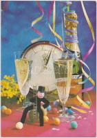 125 db modern motívum képeslap, üdvözlőlapok, néhány másodpéldánnyal / 125 modern motive postcards, ...