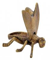 Réz légy felnyitható szárnyakkal, h:10 cm