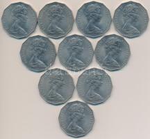 Ausztrália 1977. 50c "Ezüst jubileum" (10x) T:2
Australia 1977. 50 Cents "Silver Jub...