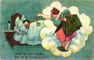 Denke Dir, mein Liebchen, Was ich im Traume gesehn? / married couple, humour, L. & P. No. 2060