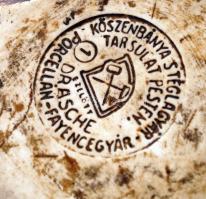 Nagyméretű patikamozsár, sérült, d: 15,5 cm, m: 16,5 cm