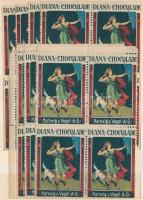 Több mint 400 db levélzáró, címke stb. 3 zsebberakóban másodpéldányokkal