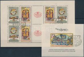 Stamp Exhibition set blocks of 4 + mini sheet + block Bélyegkiállítás sor négyestömbökben + kisív + ...