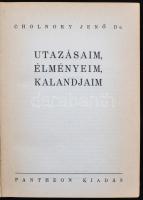 Cholnoky Jenő: Utazásaim, élményeim, kalandjaim.
Bp., 1942, Pantheon. 396 p. számos szövegközti raj...