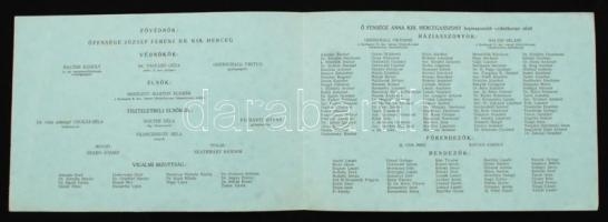 1938 Meghívó a Budapesti Vöröskereszt táncestélyére. Sorszámozott