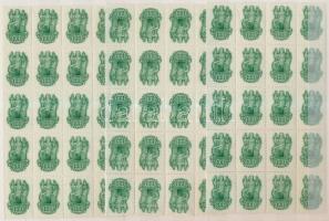 1944-1946 Számlailleték és törvénykezési illeték bélyegek, önálló értékek és összefüggések 6 berakólapon, mappában (41.000)