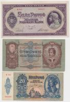 1930. 100P (2x) egyik &quot;*&quot; + 1932. 50P + 1941. 20P + 1945. 100P T:III