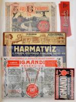 Kn. 440 db magyar és külföldi sör, bor, pezsgő, rövidital, gyógyvíz címke és etikett