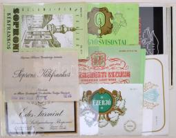 Kn. 440 db magyar és külföldi sör, bor, pezsgő, rövidital, gyógyvíz címke és etikett