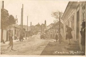 Maroshévíz, Toplita; Központ, utca, étterem, üzletek / center, street, restaurant, shops, photo