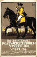 1911 Internationale Postwertzeichen Ausstellung, Wien / Philatelic Expo s: Maximilian Liebenwein (EK)