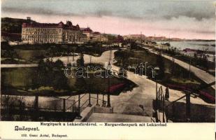 Budapest II. Margit park, Lukács fürdő, kiadja Ganz Antal