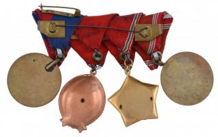 ~1960-1970. "A Haza Fegyveres Szolgálatában" 10 és 15 év után, zománcozott kitüntetés mell...