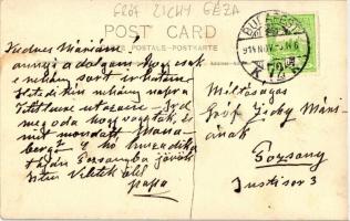 1914 Gróf Zichy Géza zongoraművész lányának, Gróf Zichy Máriának Budapestről Pozsonyba küldött fotój...