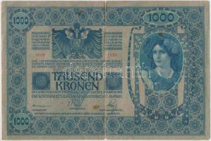 1902. 1000K piros "MAGYARORSZÁG" felülbélyegzéssel T:III