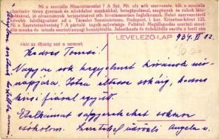 Budapest XIV. Bethesda Gyermekkórház, hátoldalon Szociális Missziótársulat, 'Keresztény Nő'...