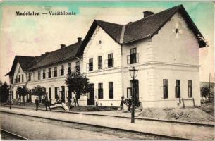 Mádéfalva, Siculeni; vasútállomás / railway station (EK)