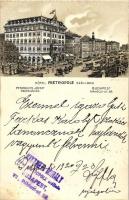 Budapest VII. Hotel Metropole szálloda, Petanovits József Proprietaire, litho (EK)