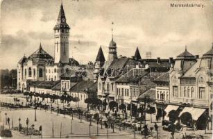 Marosvásárhely, Targu Mures; Főtér, Városháza / main square, town hall (b)