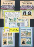 Tanzánia, Tuvalu, Uruguay, Virgin-szigetek 1964-1986 16 db motívum blokk Tanzania, Tuvalu, Uruguay, ...