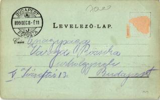 1899 Szombathely, Városi színház, Szily János utca, Vas megyei árvaház, florla, litho (Rb)