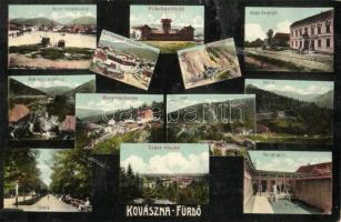 Kovásznafürdő, Covasna; Pokolsár-fürdő, Kossuth tér, sikló / spa, square, funicular (lyuk / pinhole)