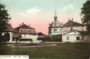 Stubnyafürdő, Stubnianske Teplice; Zöld tükör, Kőház, kávéház / villas, cafe (EK)