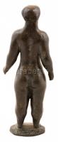 Kerényi Jenő (1908-1975): Kisméretű álló akt, bronz, jelzett, számozott (7/1), m: 24 cm