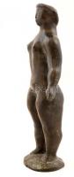 Kerényi Jenő (1908-1975): Kisméretű álló akt, bronz, jelzett, számozott (7/1), m: 24 cm