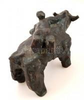 Kerényi Jenő (1908-1975): Európa elrablása, bronz, jelzett, számozott (100/66), m: 18 cm