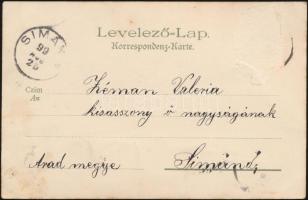 1899 Nagyvárad, Oradea; Püspöki palota / Episcopal palace, Kunstanstalt Kosmos 76. litho s: Geiger R...