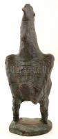 Kerényi Jenő (1908-1975): Kakas, bronz, jelzett, számozott (7/2), m: 27 cm
