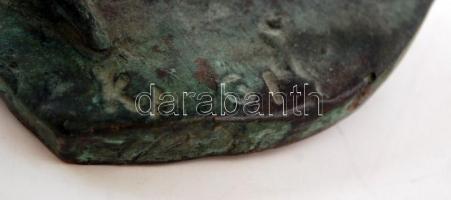 Kerényi Jenő (1908-1975): Kakas, bronz, jelzett, számozott (7/2), m: 27 cm